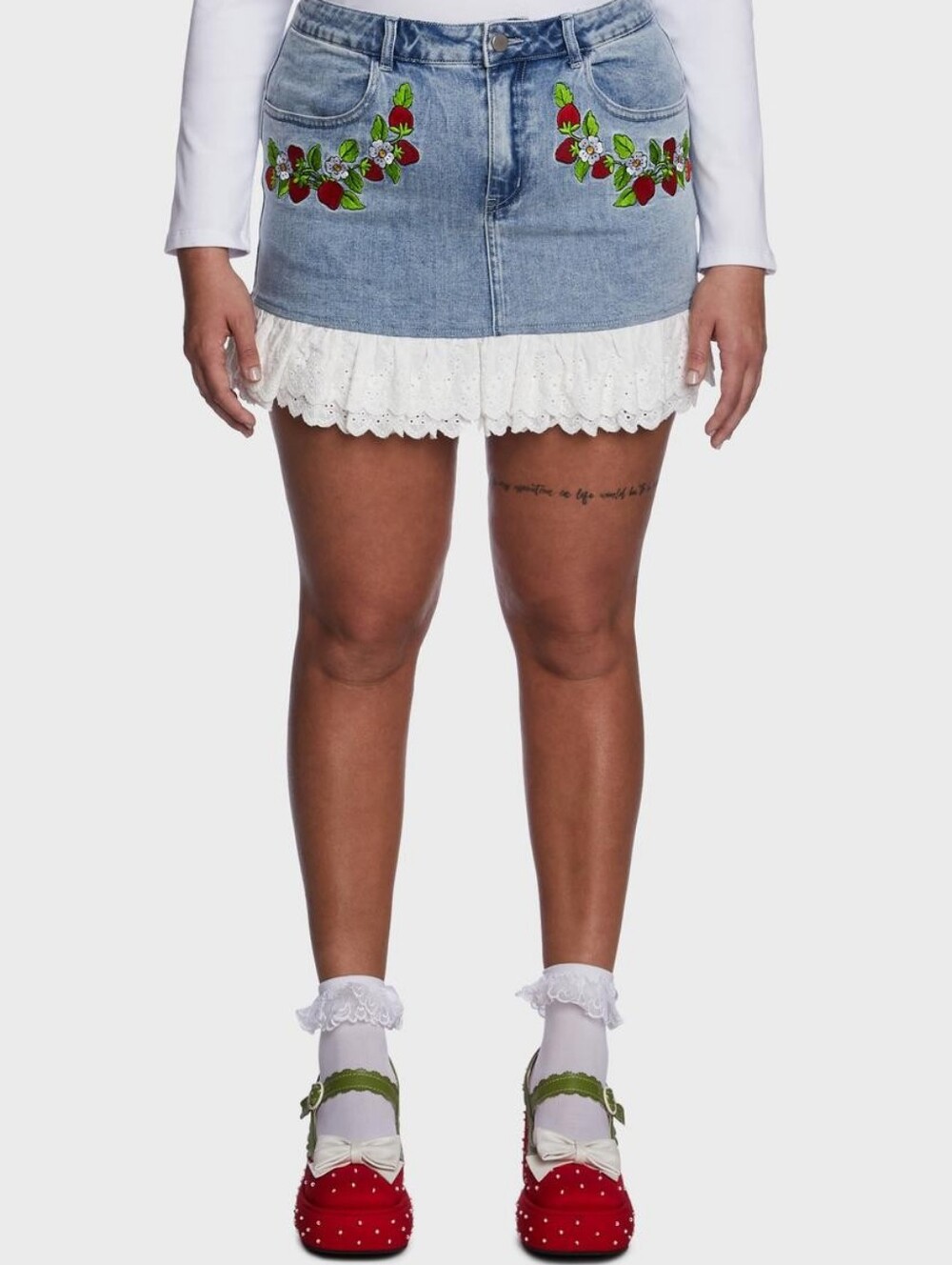 Dolls Kill x Strawberry Shortcake Fresh Picked Mini Skirt